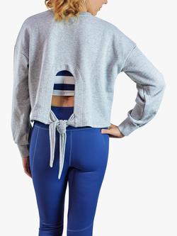 Zozimus Statement Cropped Sweatshirt - view 2, Marl Grey