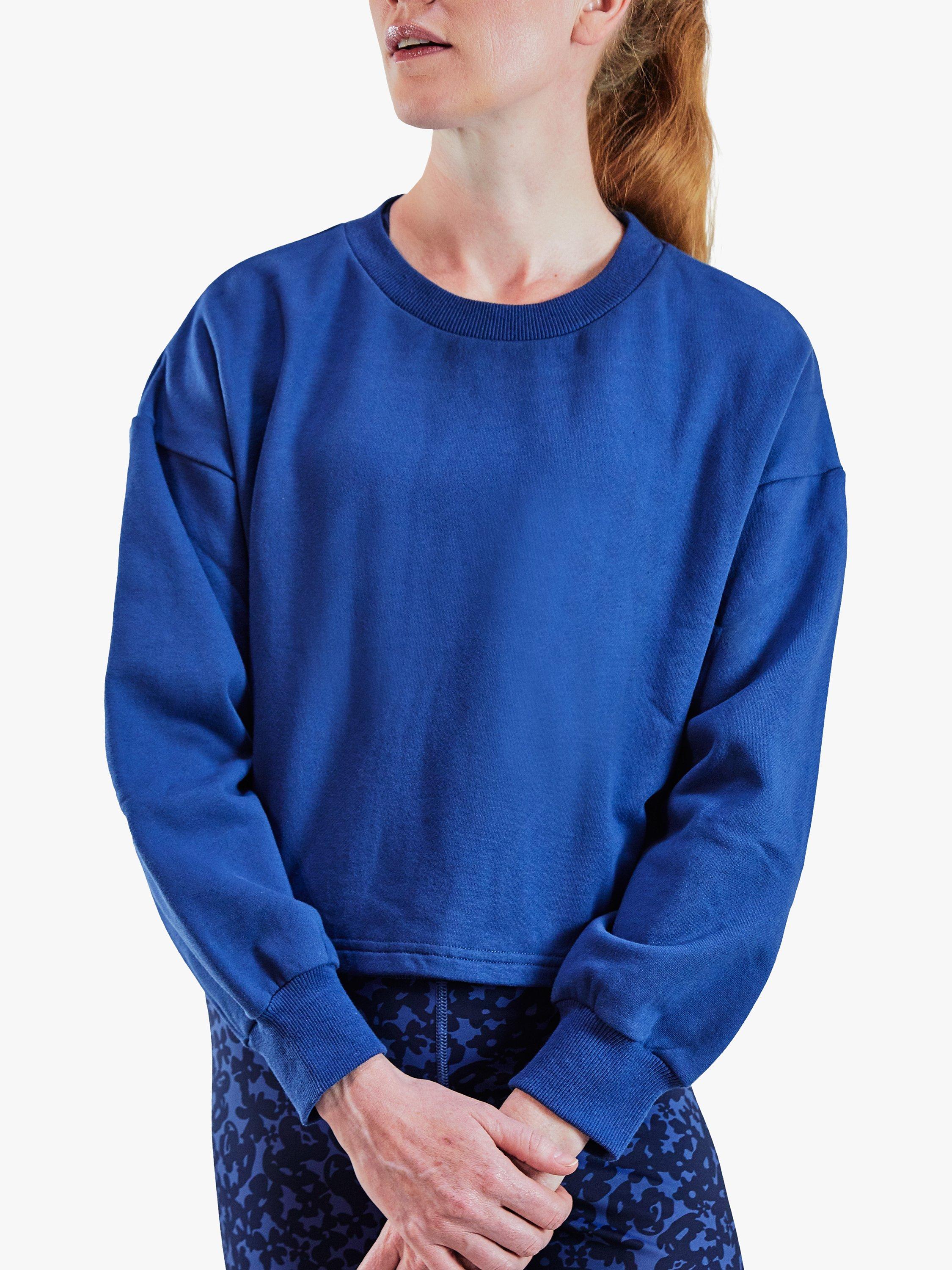 Zozimus Statement Cropped Sweatshirt, Bering Sea, S