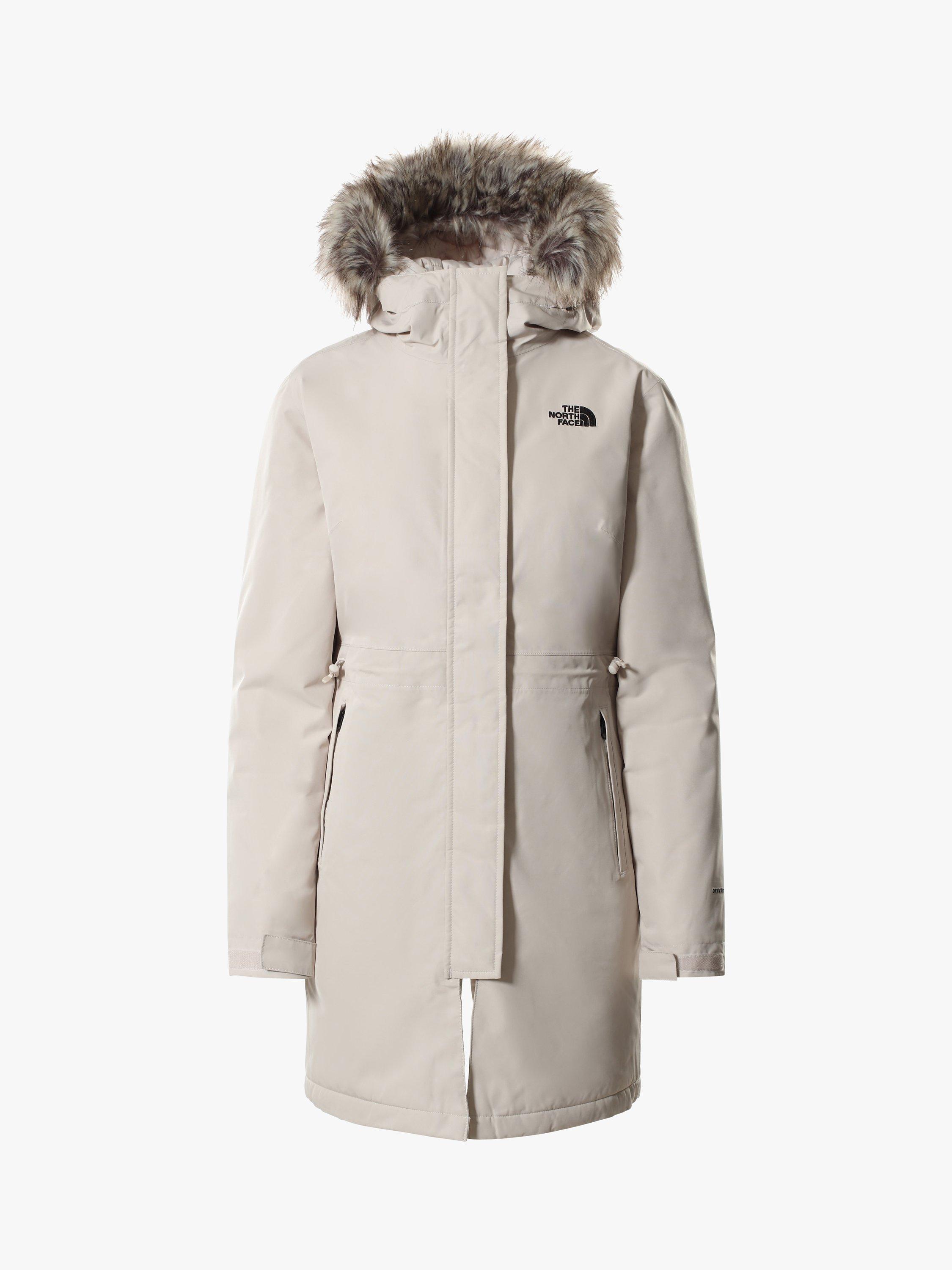 The North Face Zaneck Women's Recycled Waterproof Parka Jacket, Silver Grey
