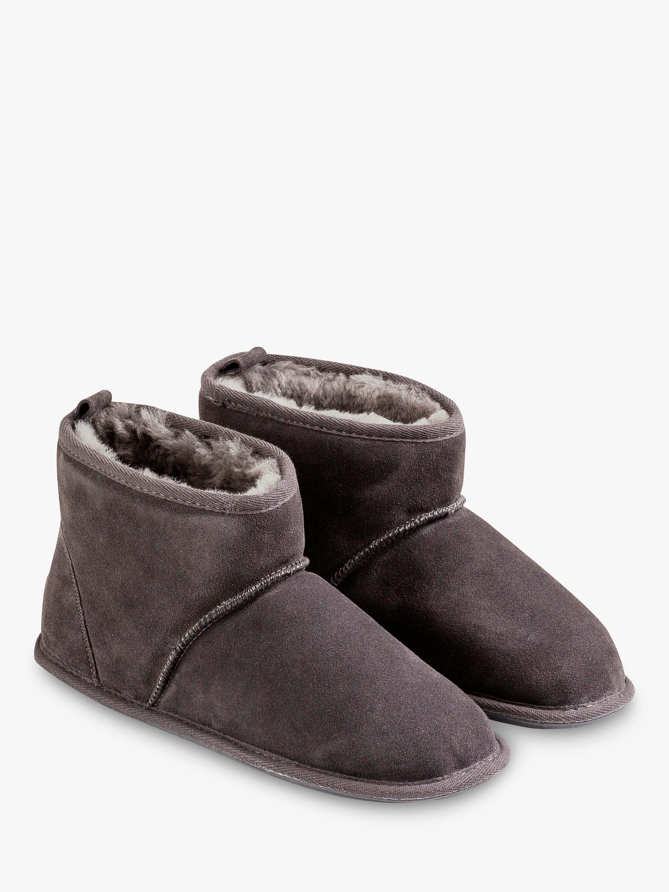 Product image 5 of 5, which shows Just Sheepskin Chester Sheepskin Boot Slippers, Dark Grey, 8