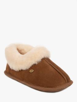 Just Sheepskin Classic Sheepskin Slippers - view 2, Chestnut