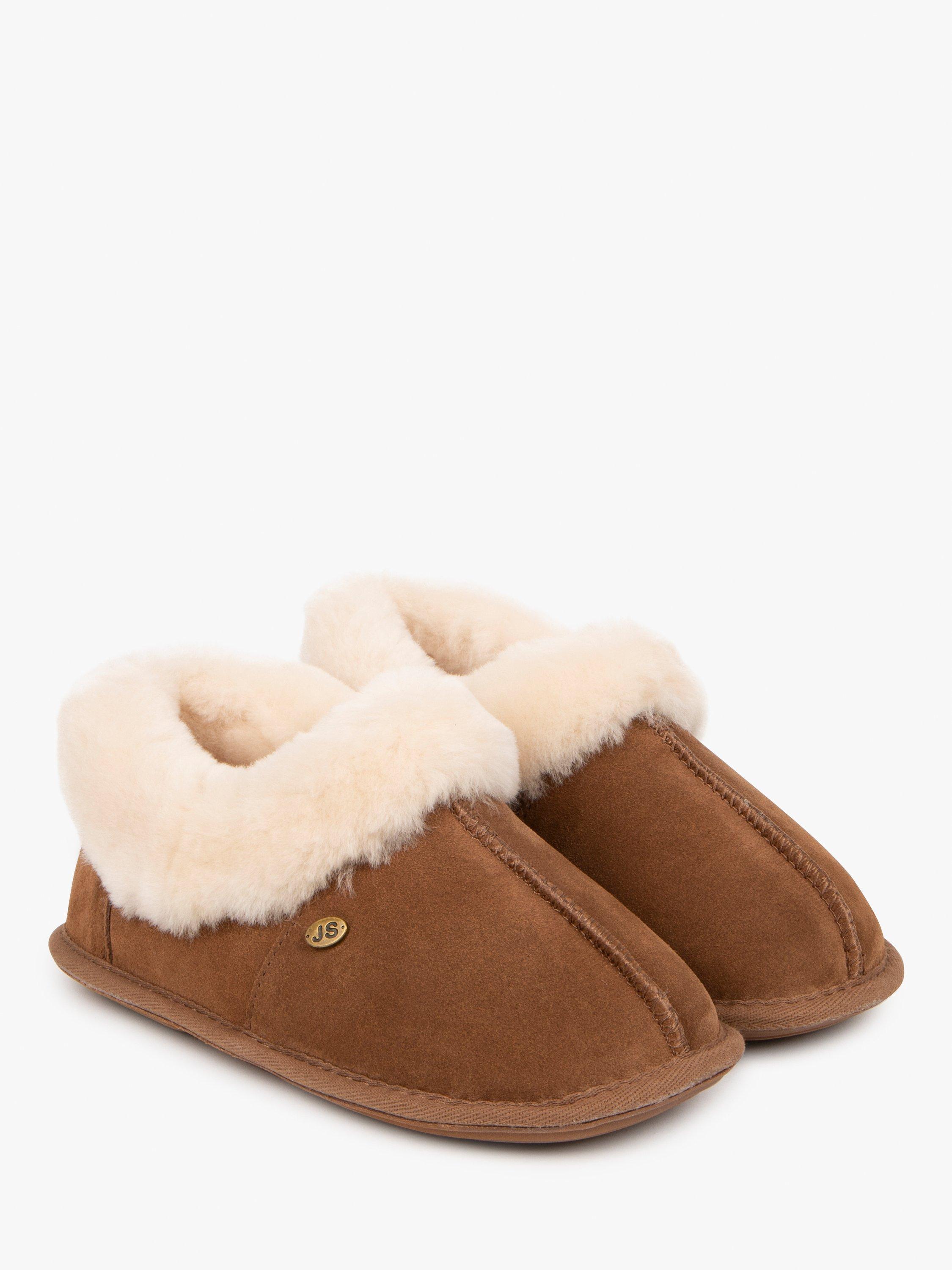 Product image 5 of 6, which shows Just Sheepskin Classic Sheepskin Slippers, Chestnut, 5