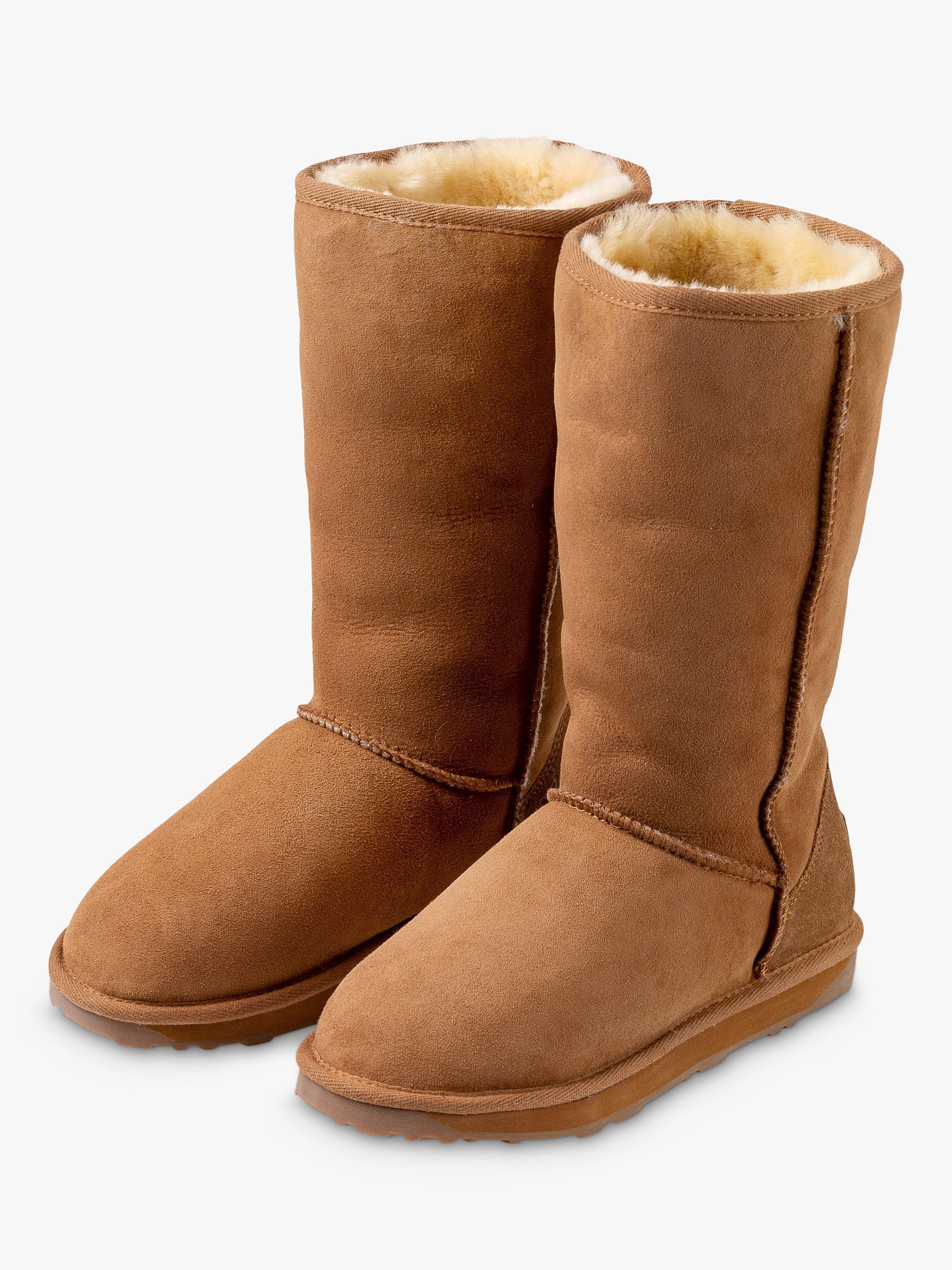 Product image 5 of 5, which shows Just Sheepskin Tall Classic Boots, Chestnut, 6