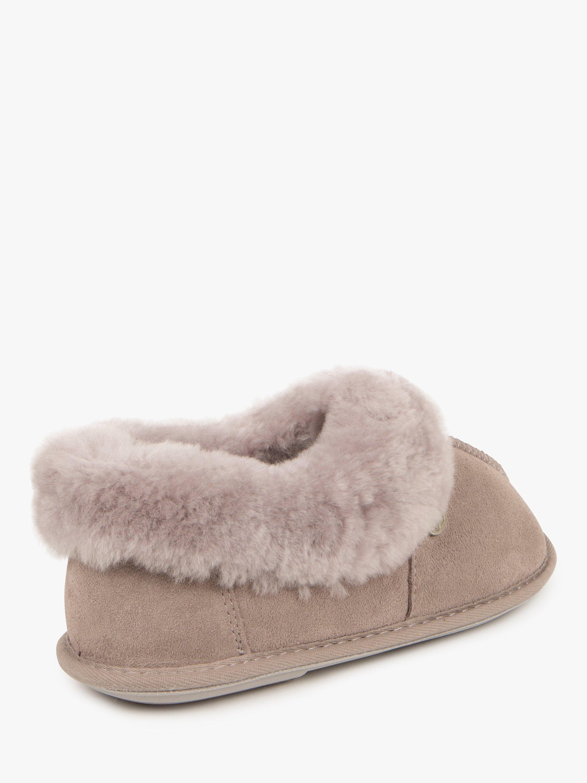 Just Sheepskin Classic Suede Slippers Dove