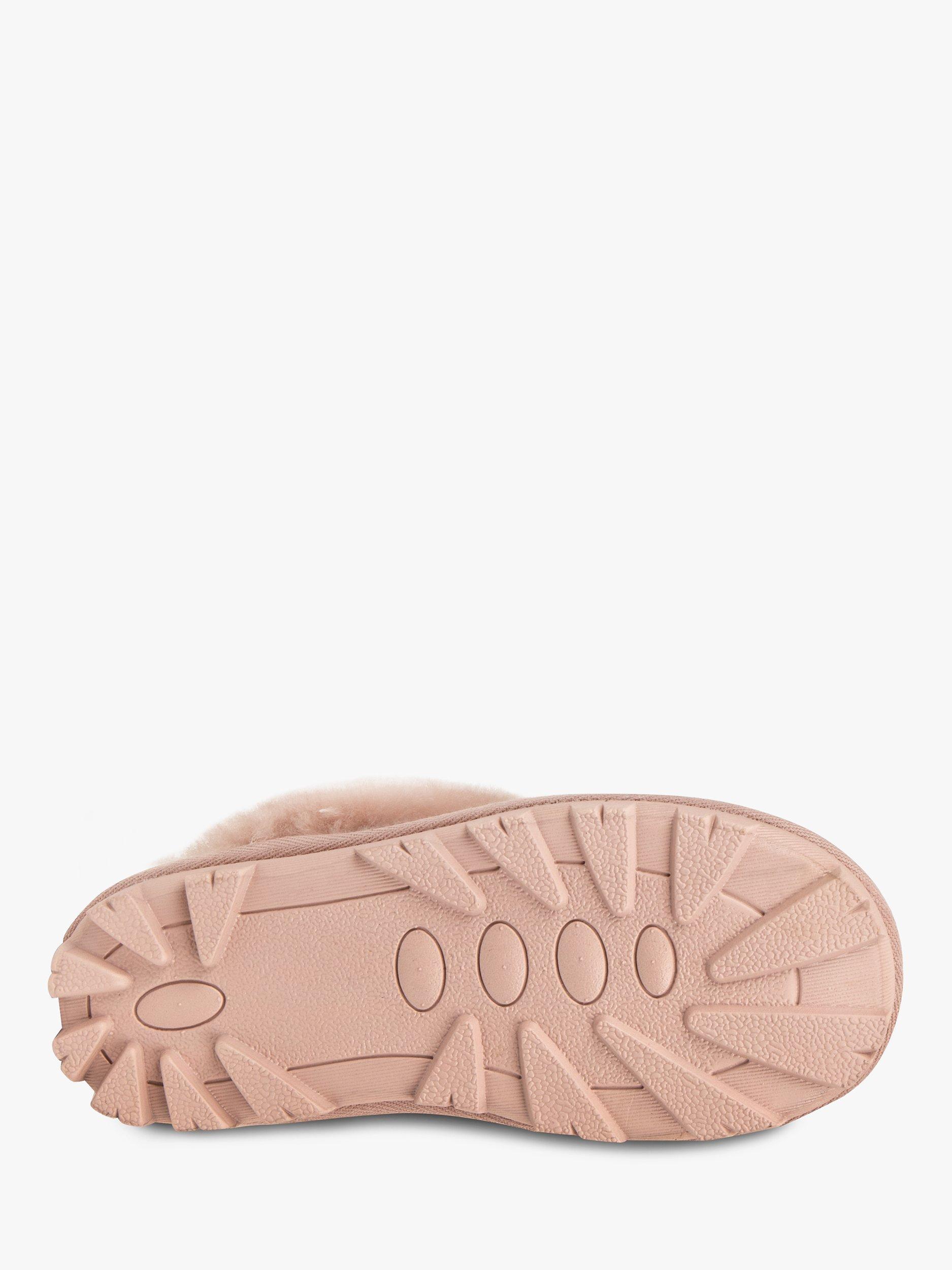 Product image 5 of 6, which shows Just Sheepskin Alice Suede Mule Slippers, Pink, 4