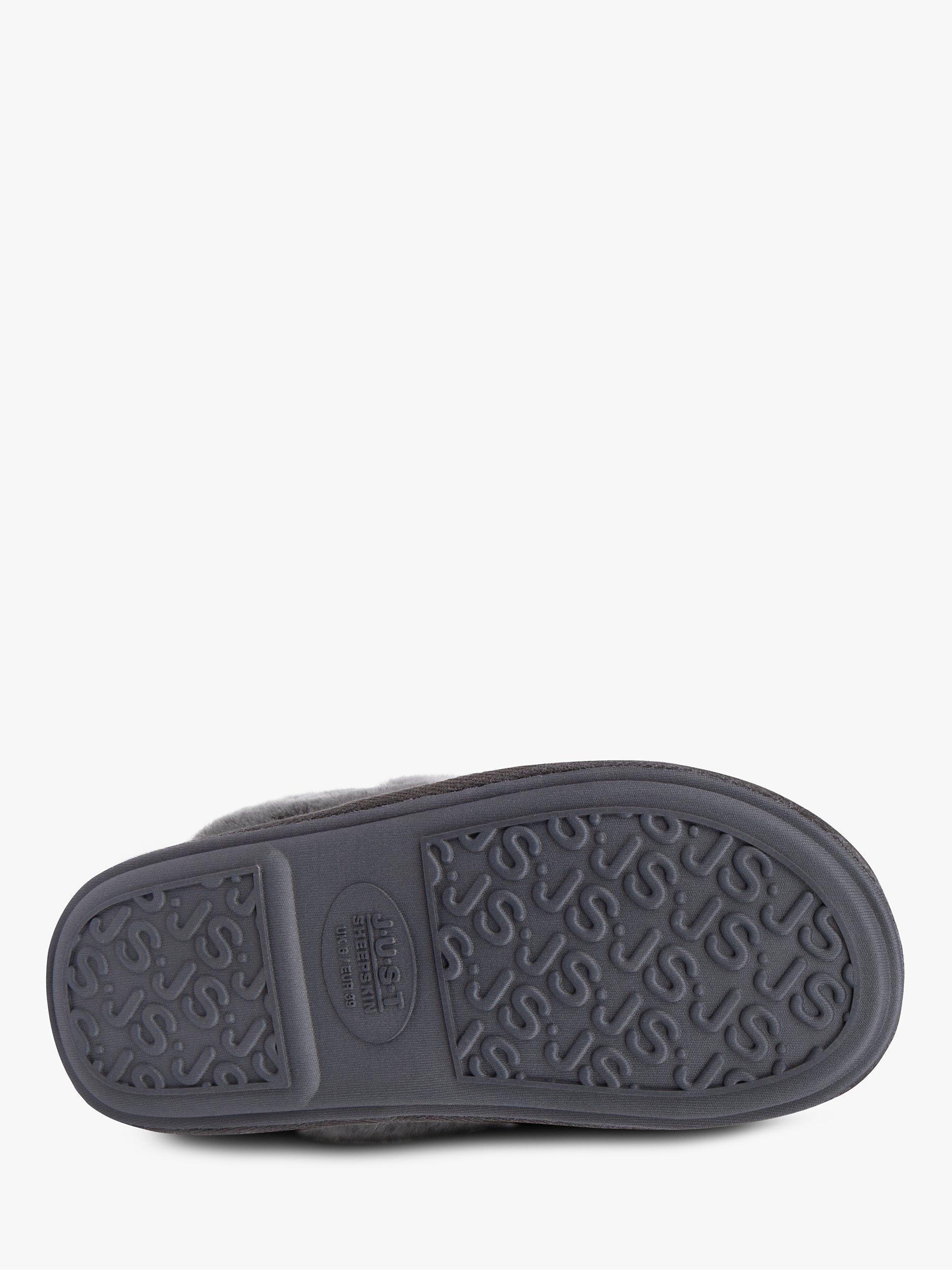 Product image 5 of 6, which shows Just Sheepskin Albery Suede Slipper Boots, Grey Animal, 4