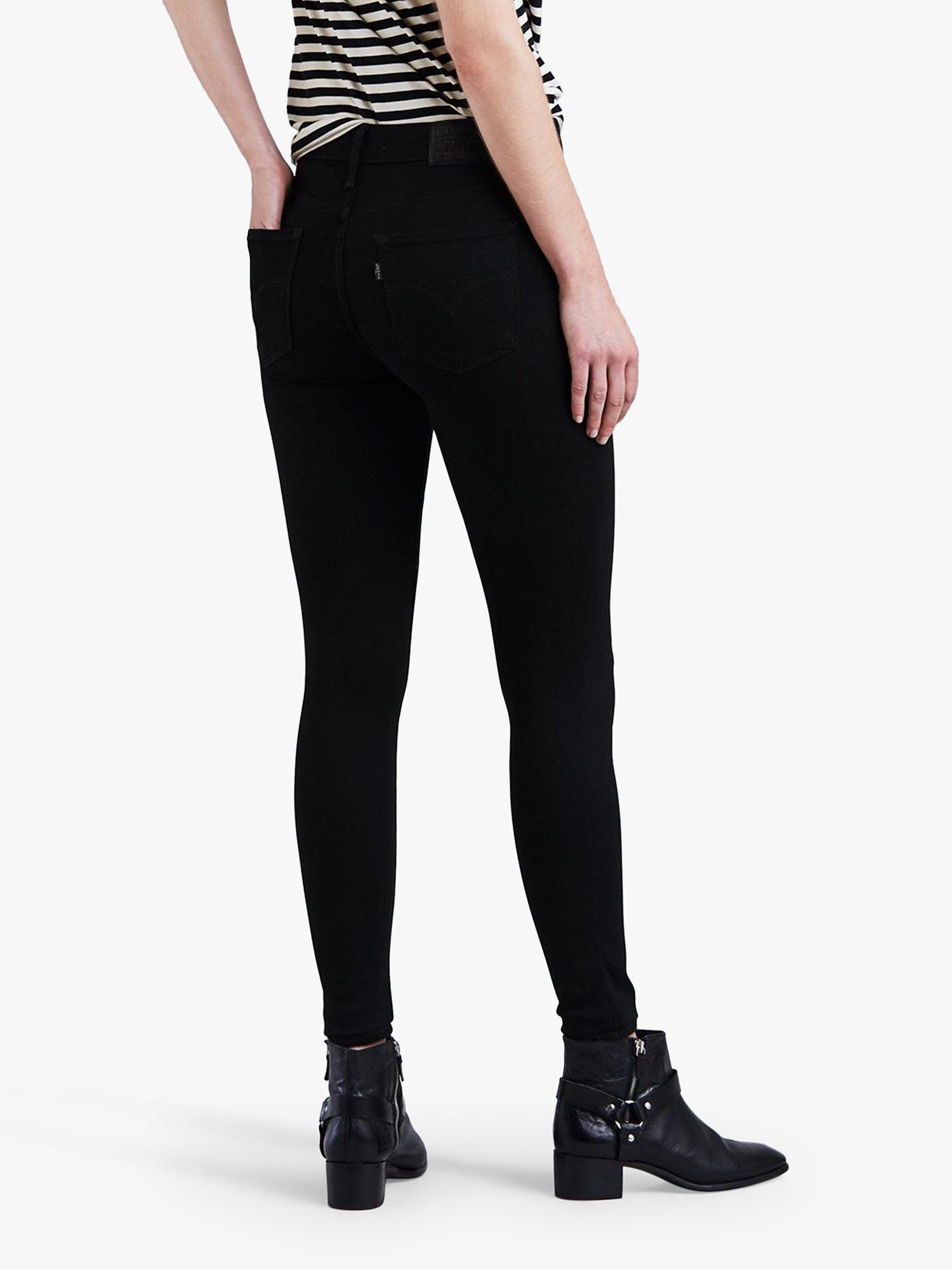 Product image 2 of 3, which shows Levi's 720 High Rise Super Skinny Jeans, Black Galaxy, W24/L28