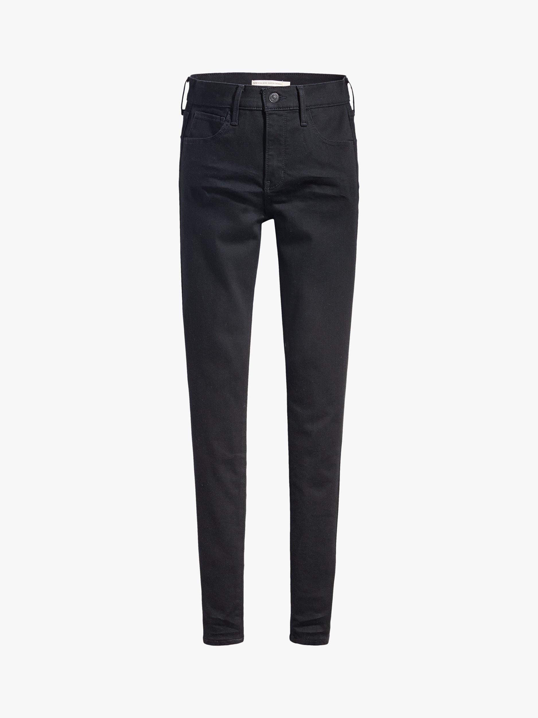 Product image 3 of 3, which shows Levi's 720 High Rise Super Skinny Jeans, Black Galaxy, W24/L28