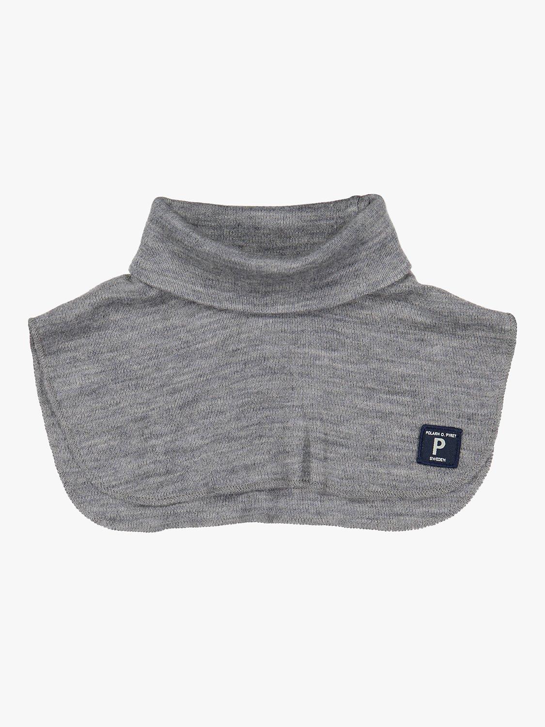 Polarn O. Pyret Kids' Merino Wool Neck Warmer, Grey