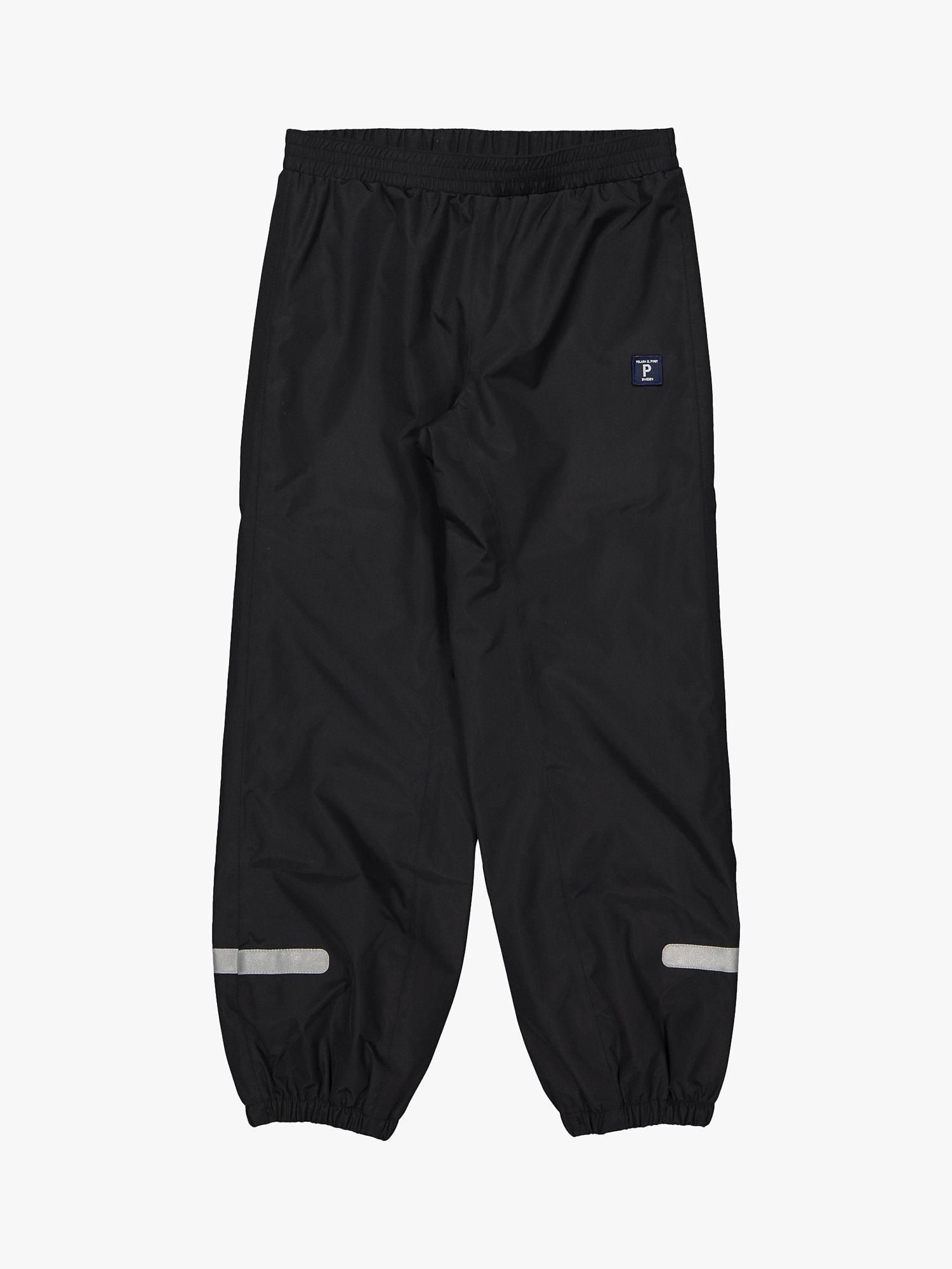 Polarn O. Pyret Kids' Shell Trousers, Black