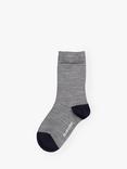 Polarn O. Pyret Kids' Merino Wool Blend Socks, Grey Melange