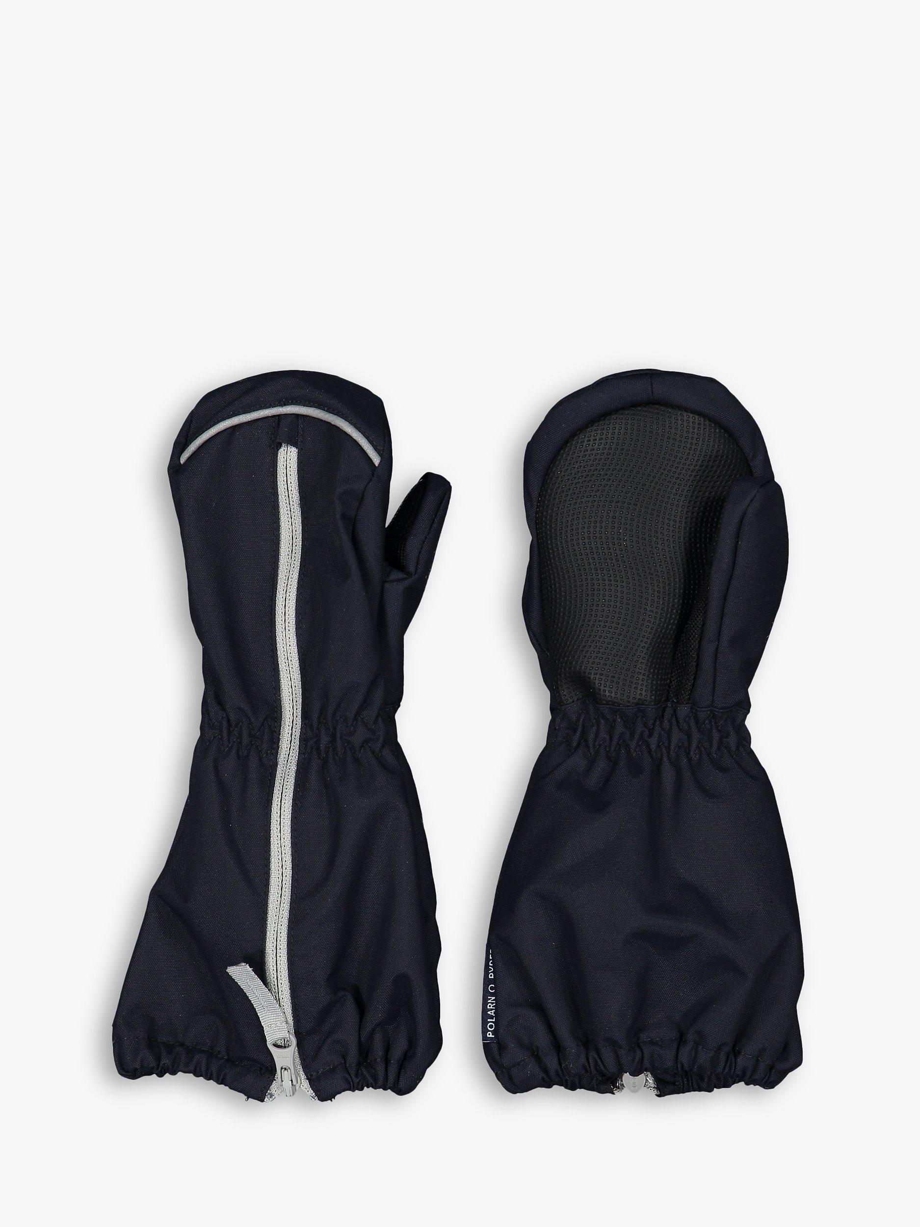 Polarn O. Pyret Kids' Windproof Waterproof Shell Mittens, Dark Sapphire