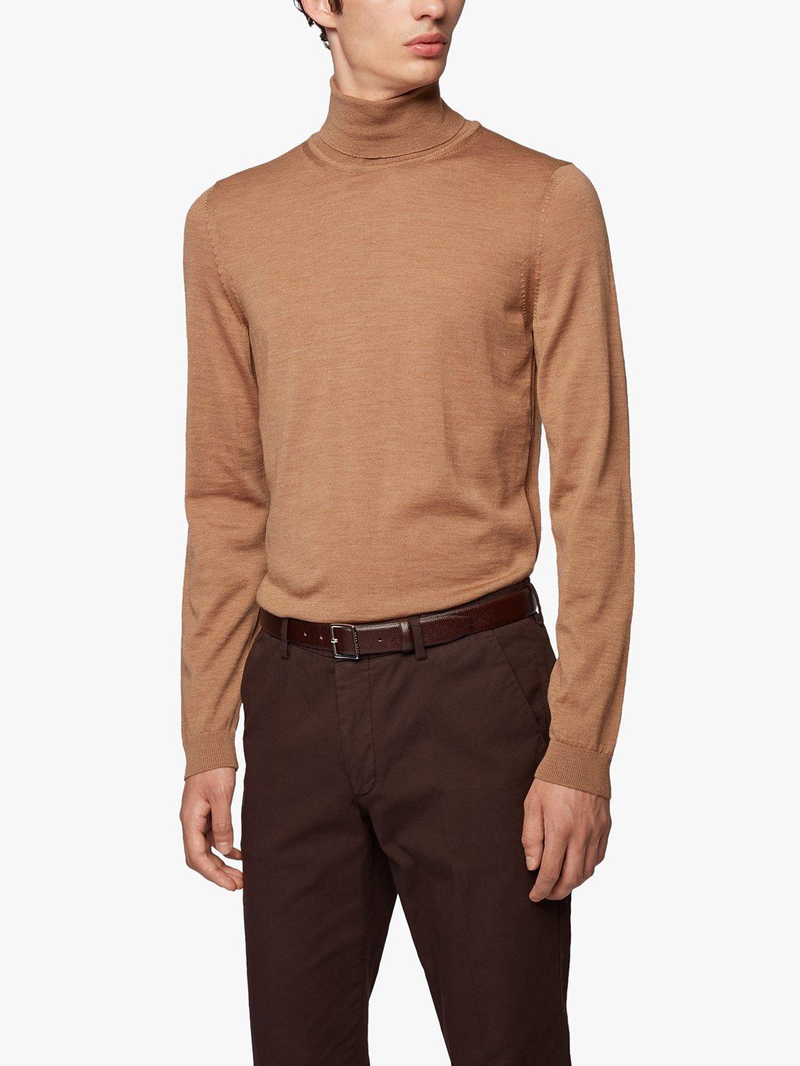 BOSS Musso Wool Knit Roll Neck Jumper