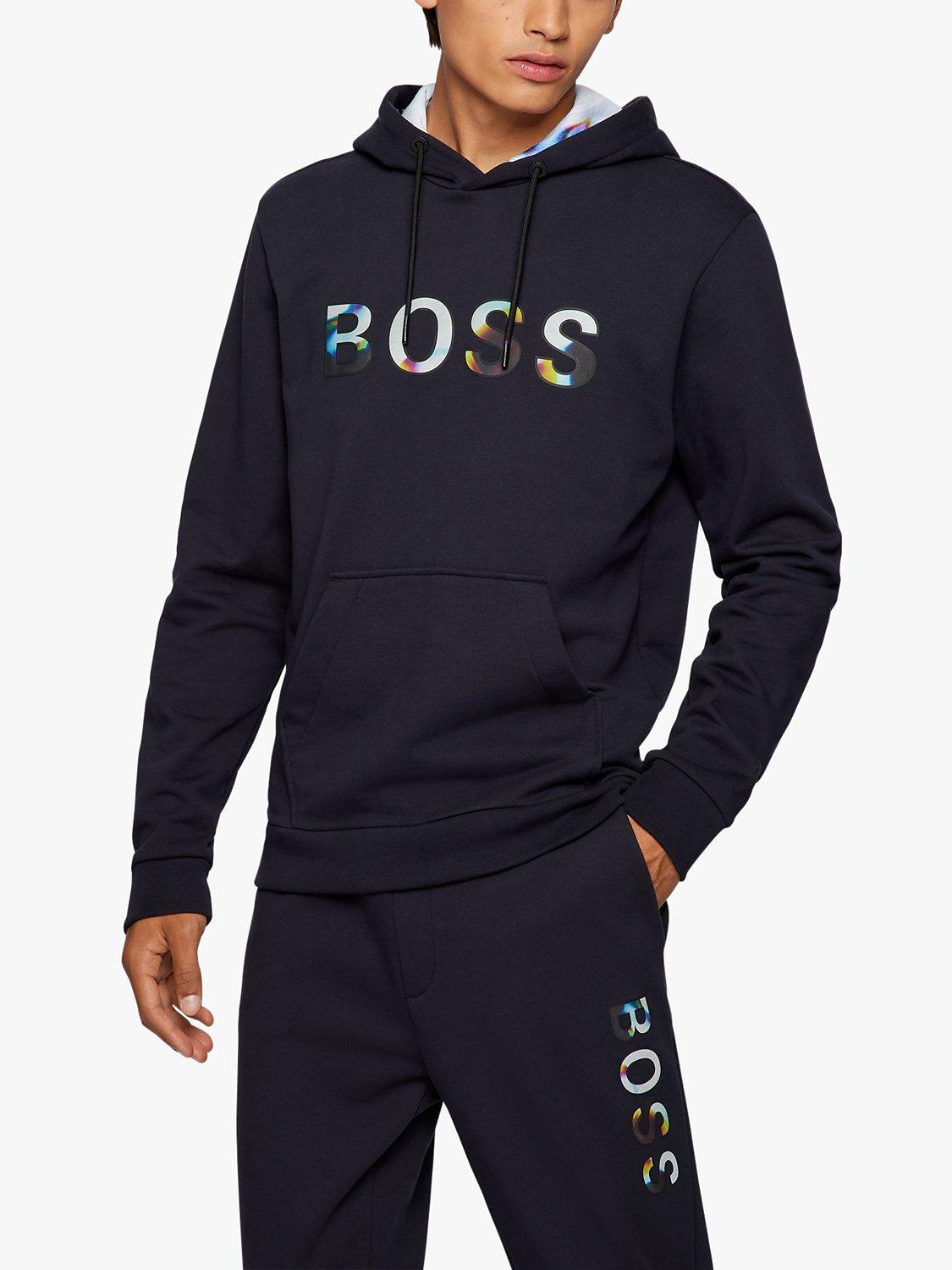 BOSS WDigital Logo Hoodie, Black 