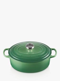 Le Creuset Cast Iron Signature Oval Casserole, Bamboo