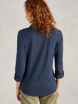 White Stuff Annie Jersey Shirt - view 2, French Navy