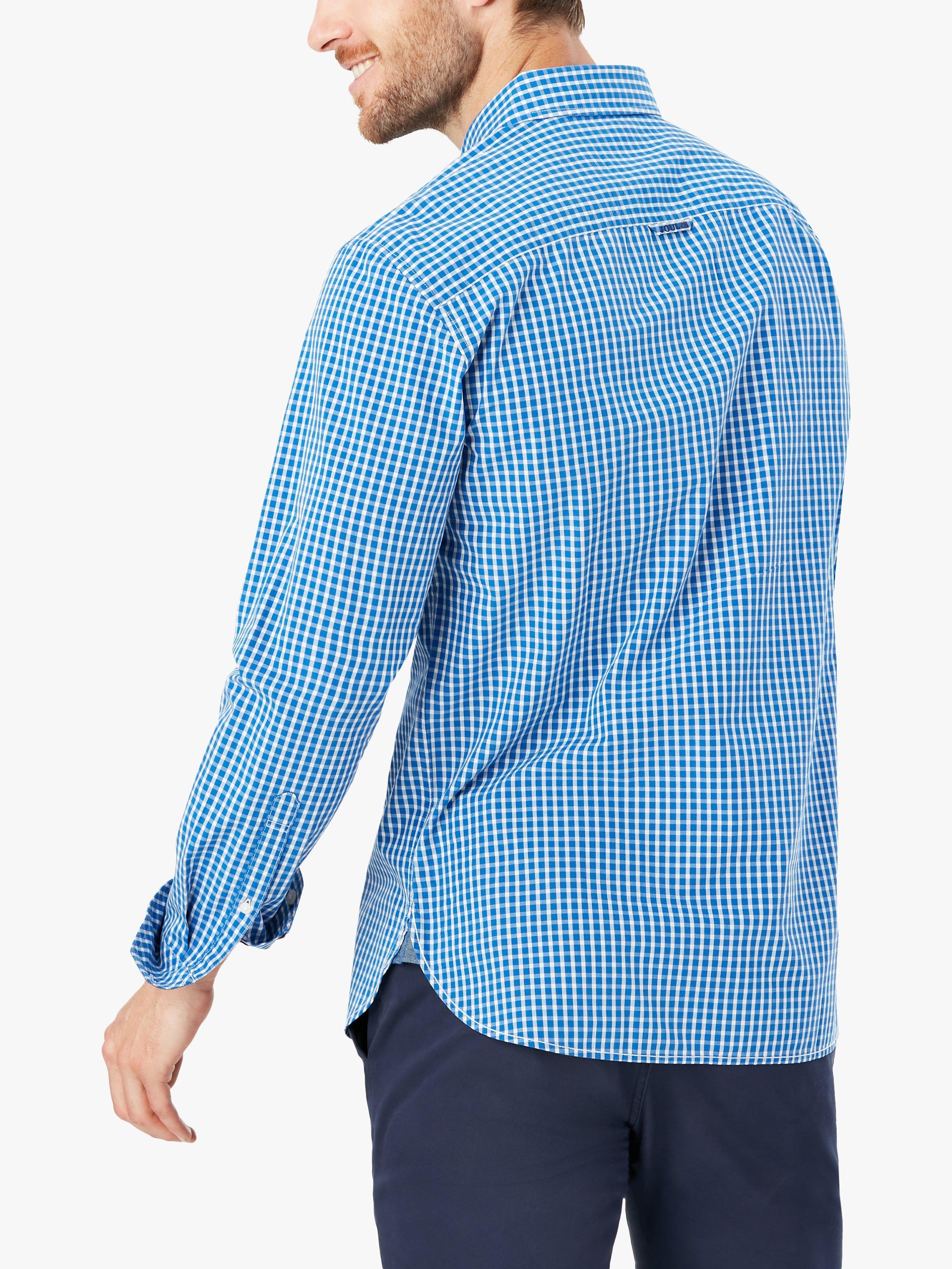 Product image 2 of 8, which shows Joules Abbott Classic Fit Gingham Check Shirt, Blue, S