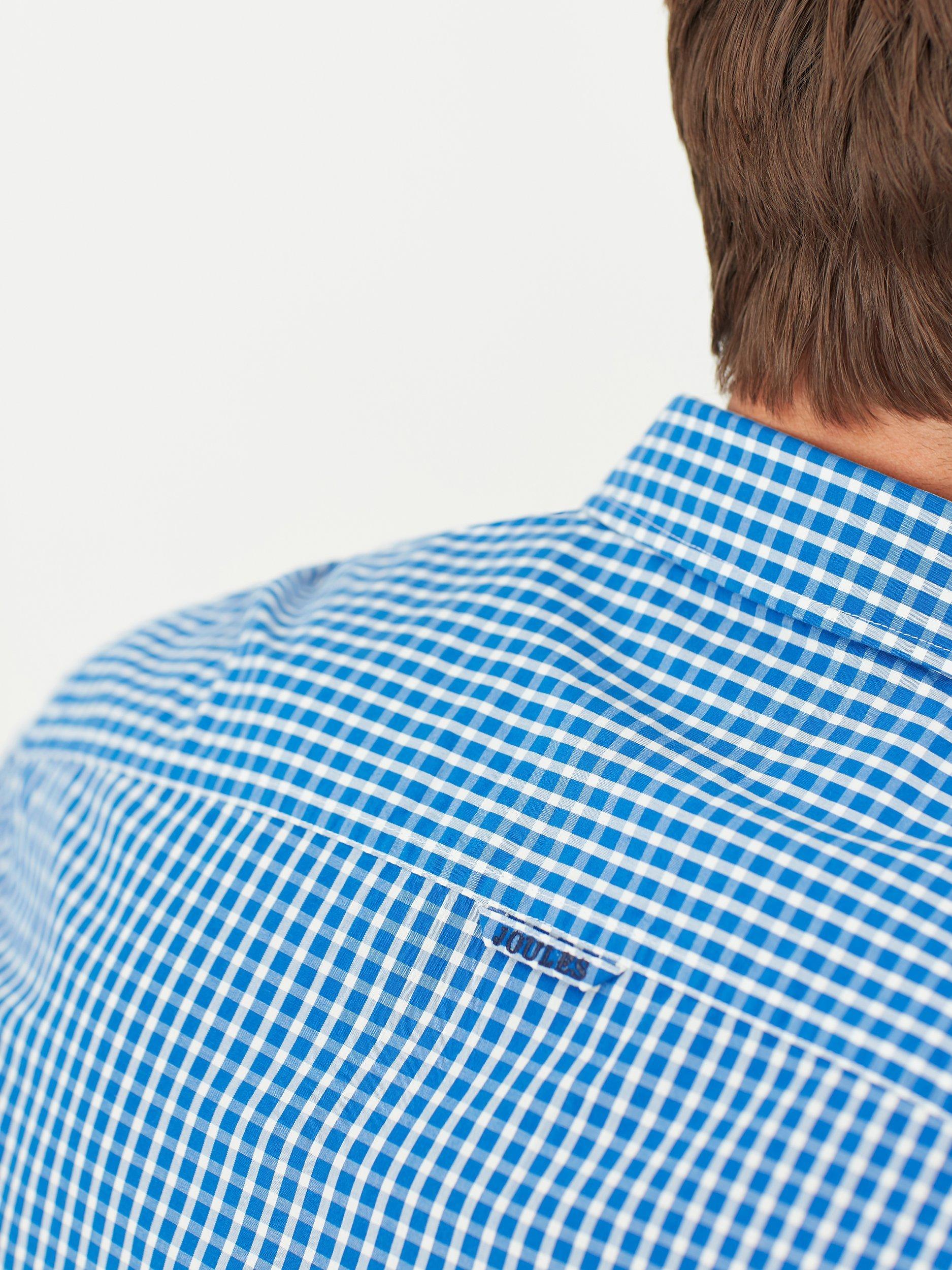Product image 8 of 8, which shows Joules Abbott Classic Fit Gingham Check Shirt, Blue, S