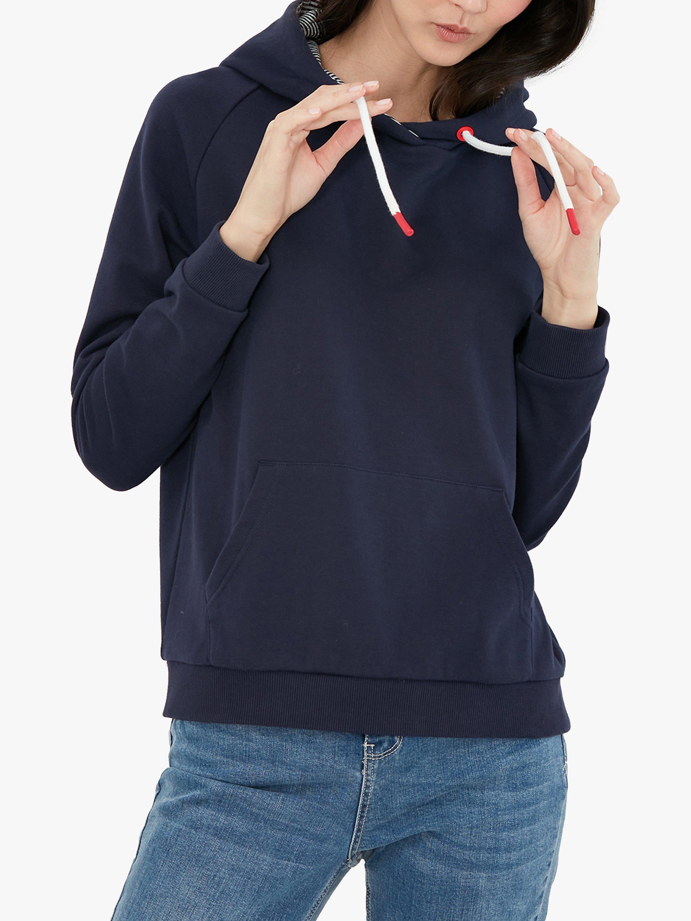 Joules Lil Raglan Sleeve Hoodie Sweatshirt, French Navy