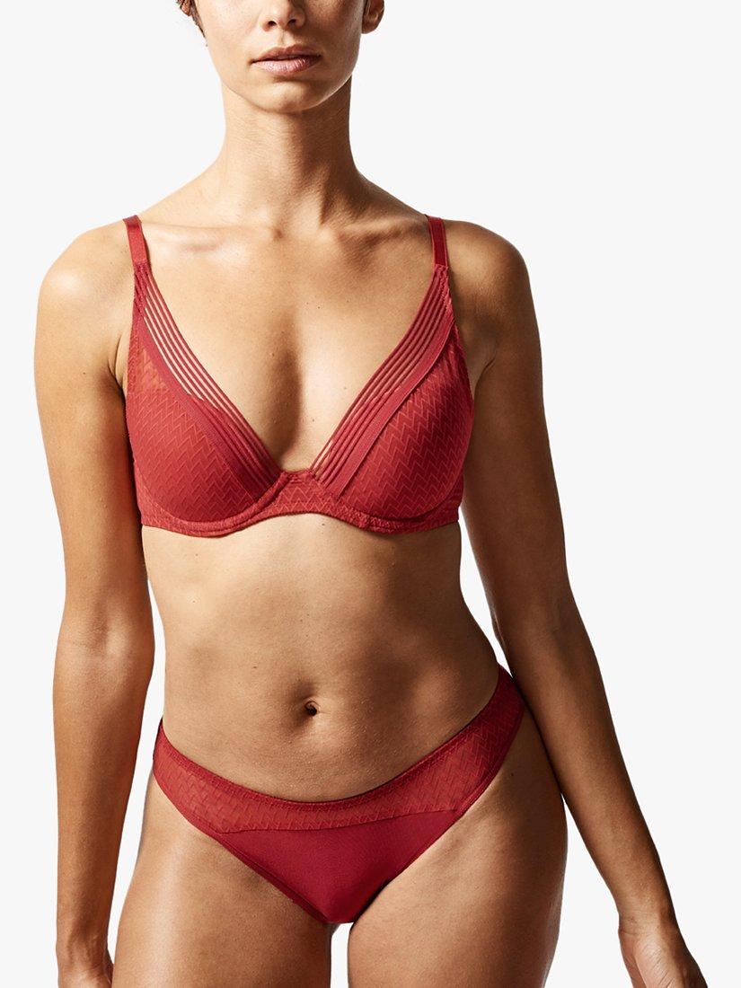 Product image 2 of 2, which shows Passionata Manhattan Plunge T-Shirt Bra, Candy Apple, 32E