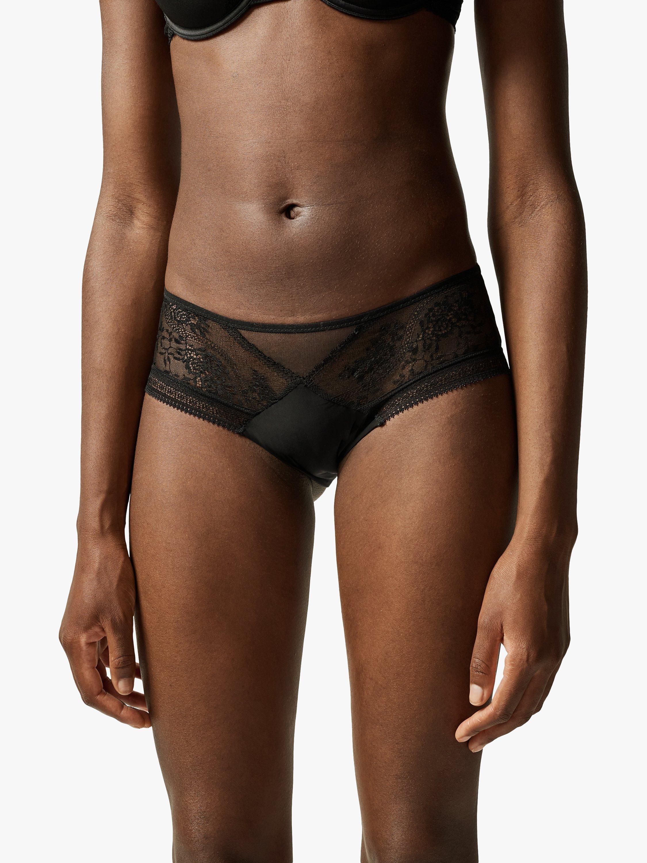 Passionata Maddie Floral Lace Shorts, Black
