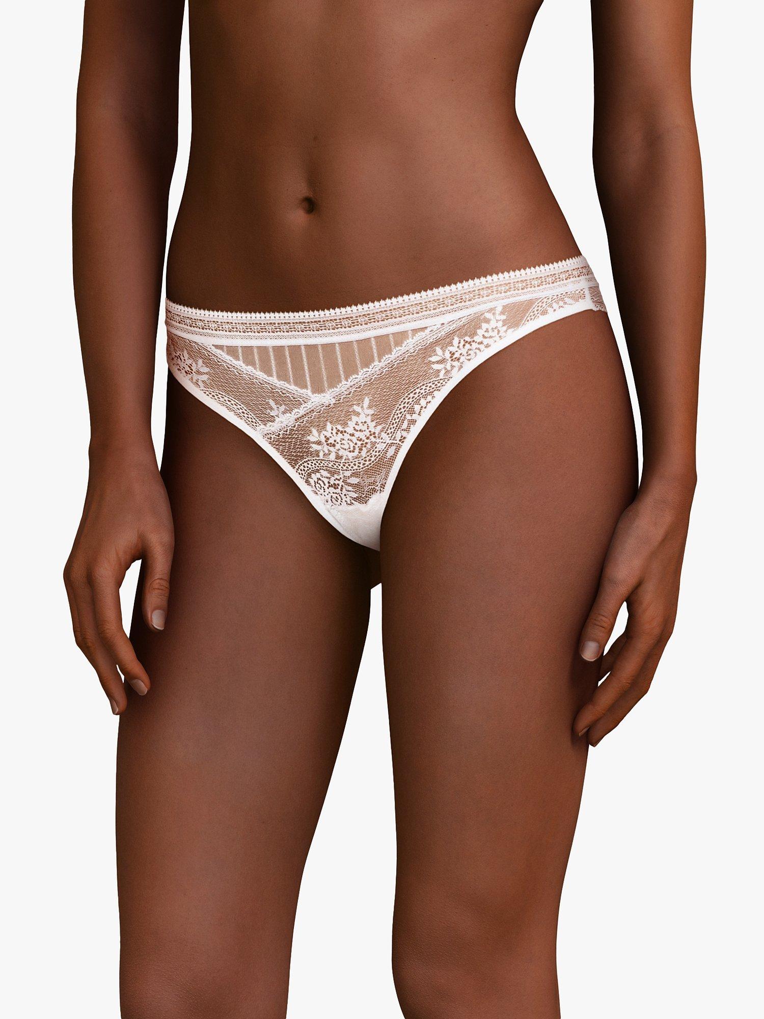 Passionata Maddie Floral Lace Tanga, White