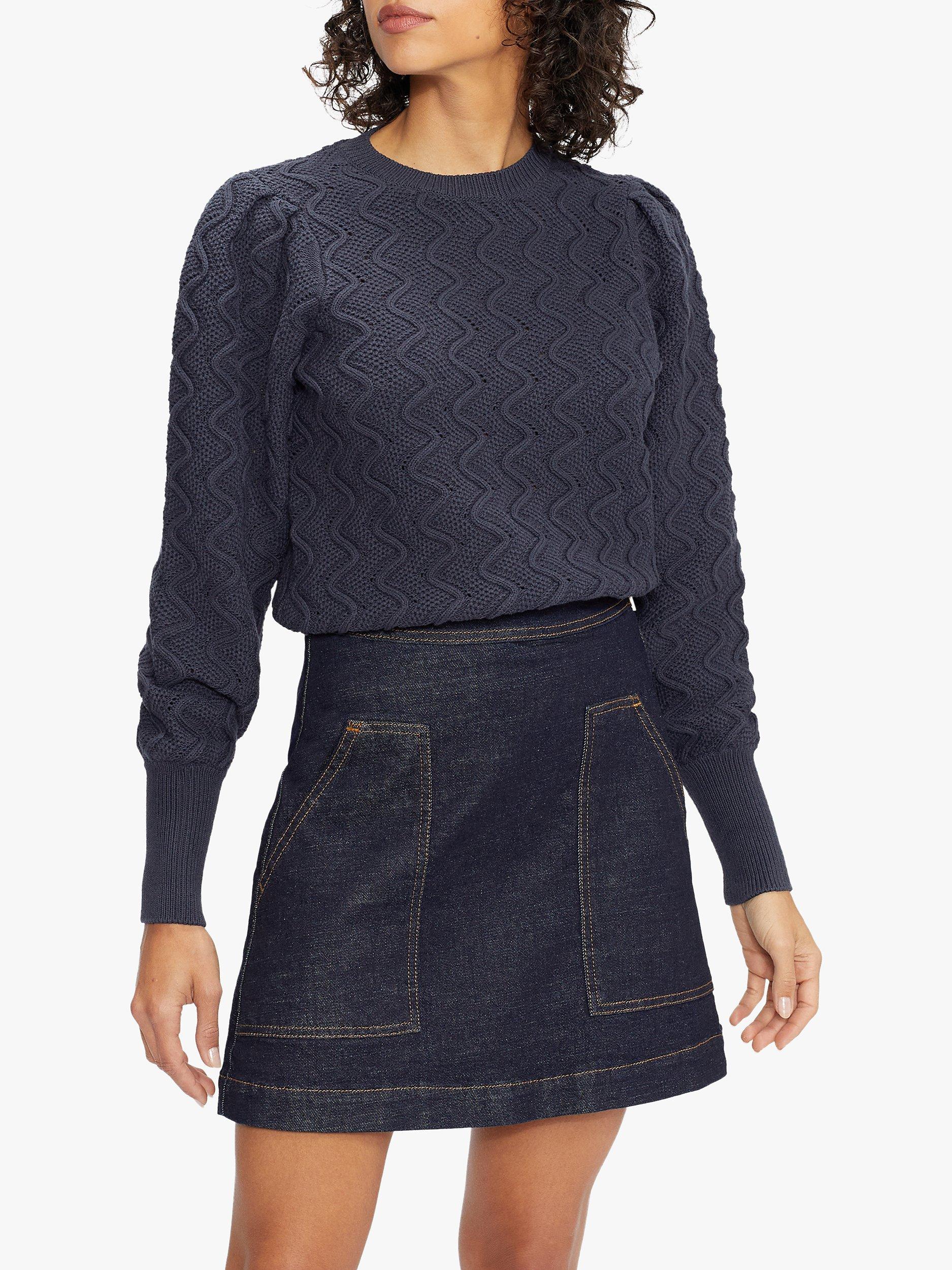 Ted Baker Pointelle Textured Jumper, Midnight