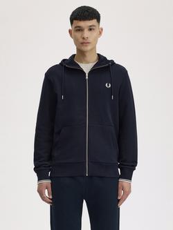 Fred Perry Zip Through Hoodie, Navy