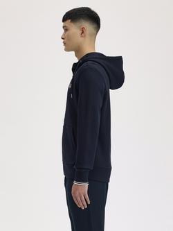 Fred Perry Zip Through Hoodie - view 2, Navy