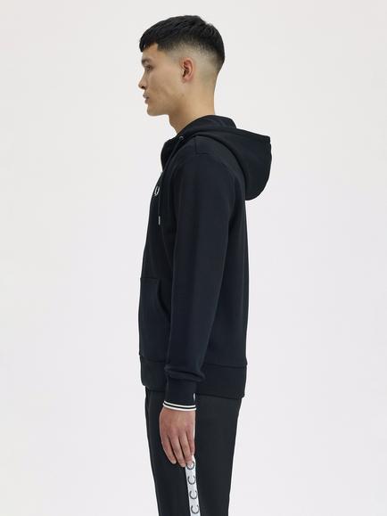 Fred Perry Zip Through Hoodie - view 2, Black