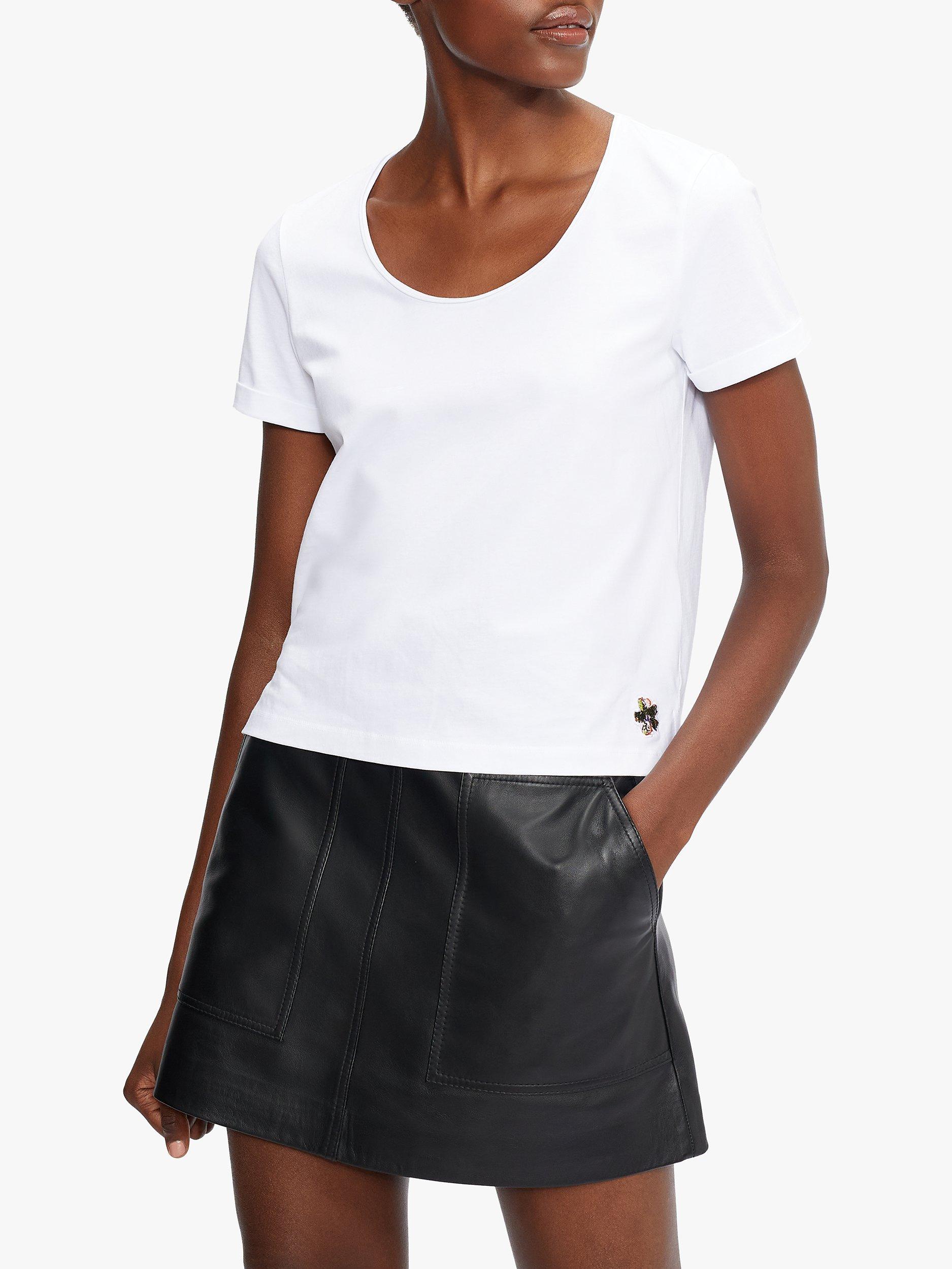 Ted Baker Easy Fit Cotton T-Shirt, White