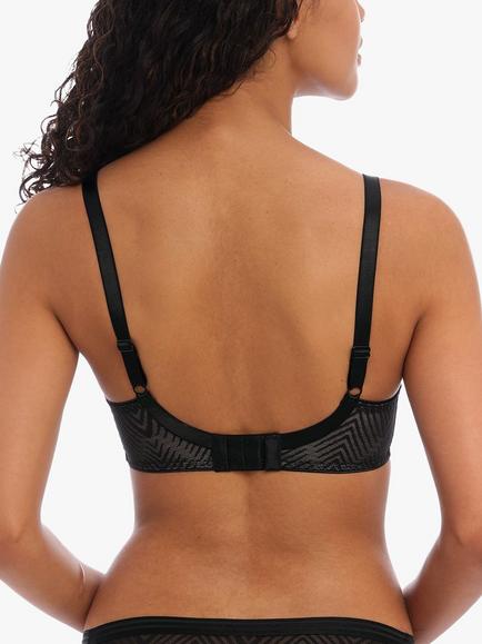 Freya Tailored High Apex Underwired Plunge Bra - view 2, Black