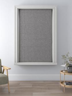 John Lewis Textured Weave Blackout/Thermal Roman Blind - view 2, Storm