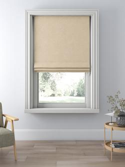 John Lewis Textured Weave Blackout/Thermal Roman Blind, Natural