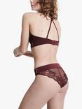 ELLE Lace Trim Bikini, Chocolate Truffle