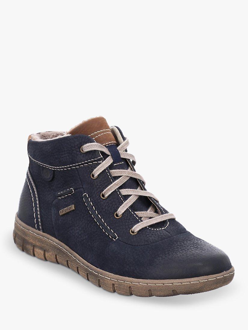 Product image 3 of 5, which shows Josef Seibel Steffi 53 Leather Waterproof Ankle Boots, Blue Ocean, 5