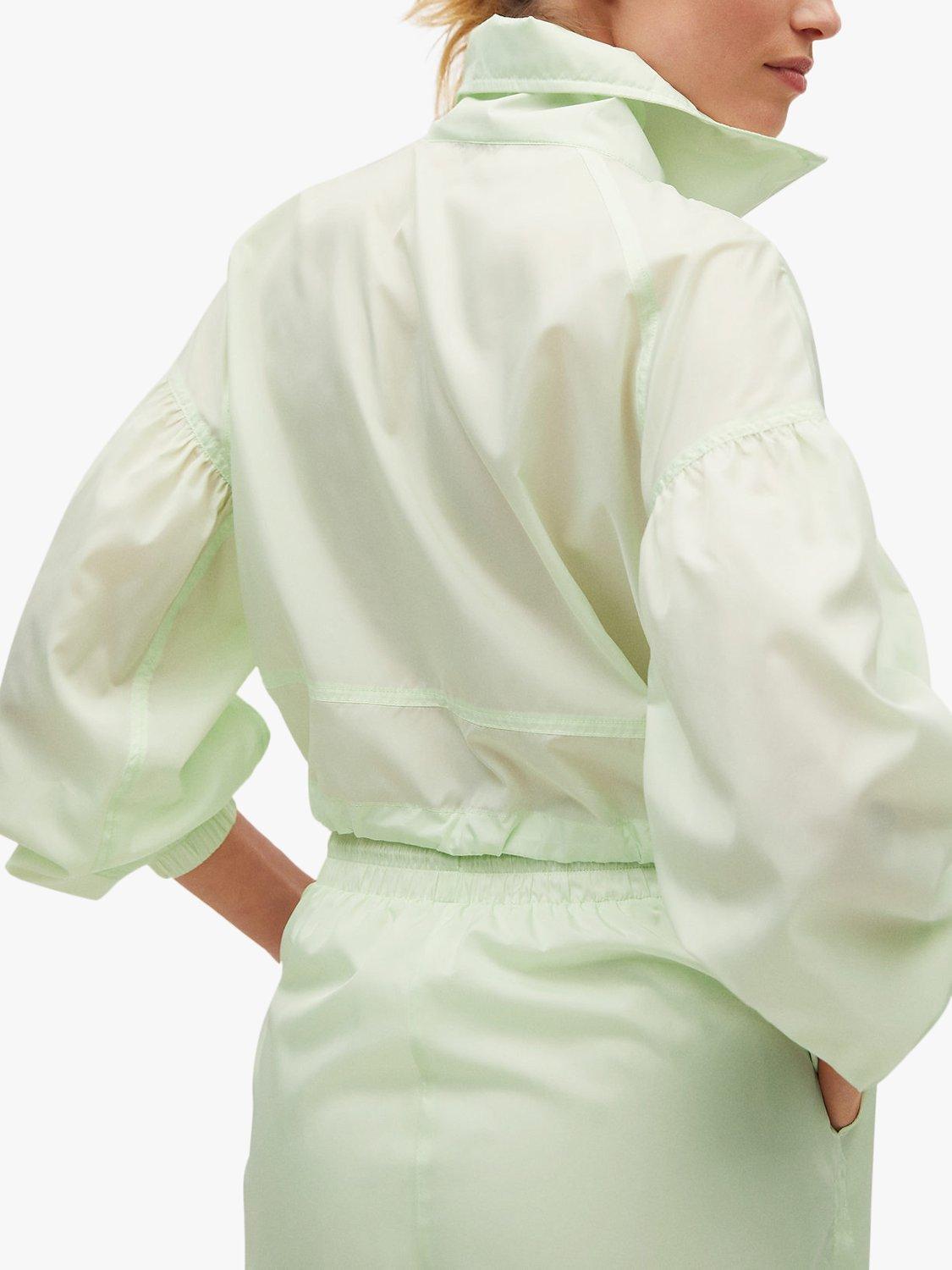 Product image 3 of 7, which shows Mango Sporty Cropped Water Repellent Sweatshirt, Green, S