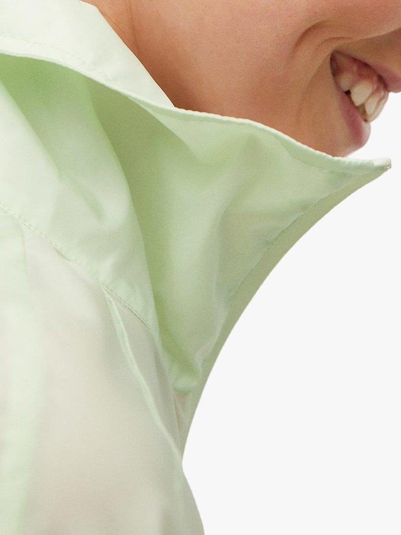 Product image 4 of 7, which shows Mango Sporty Cropped Water Repellent Sweatshirt, Green, S