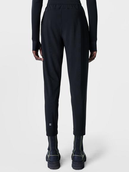 Sweaty Betty Explore 25" Cropped Tapered Trousers - view 2, Black