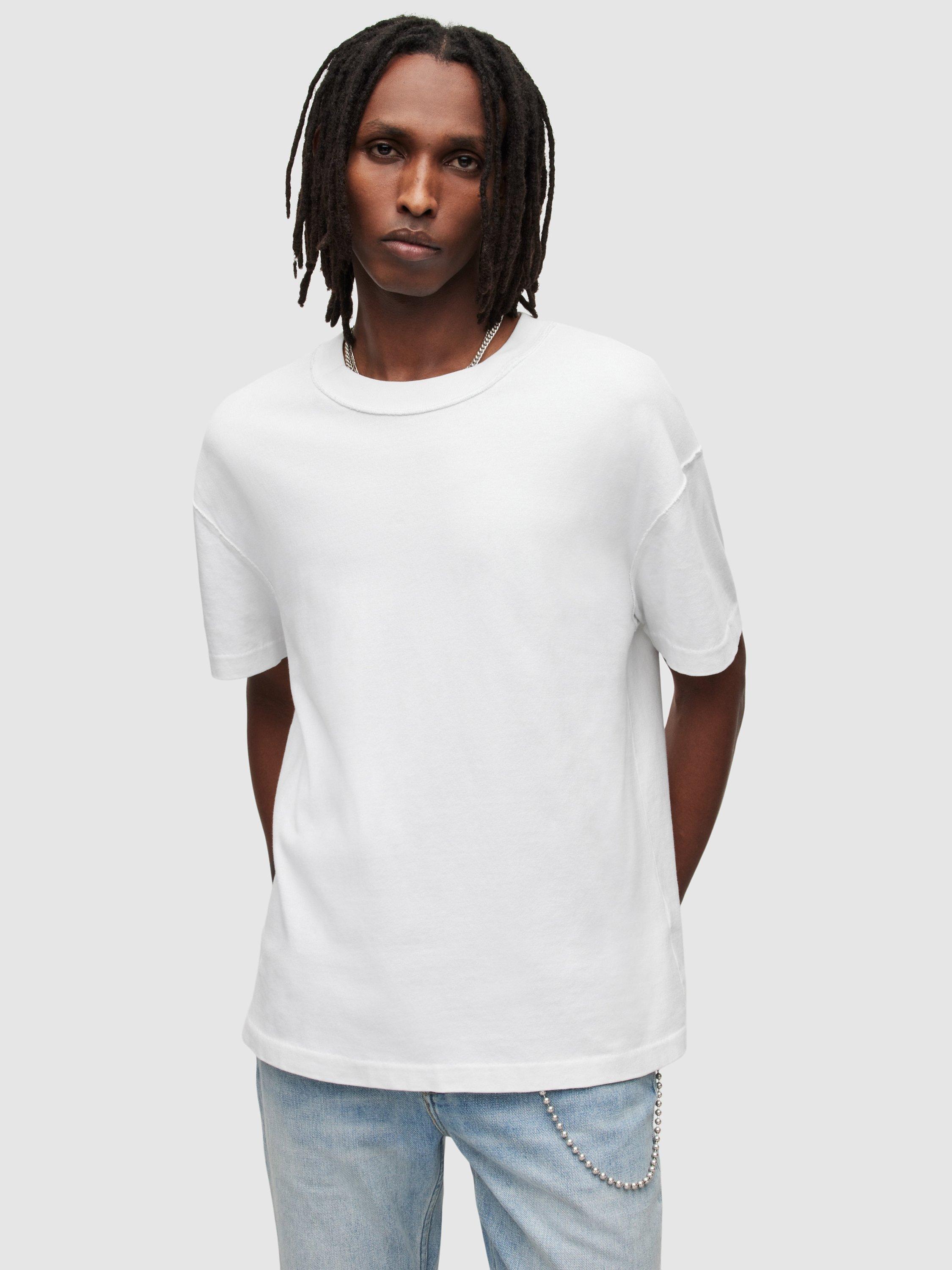 AllSaints Isac Short Sleeve T-Shirt, Optic White