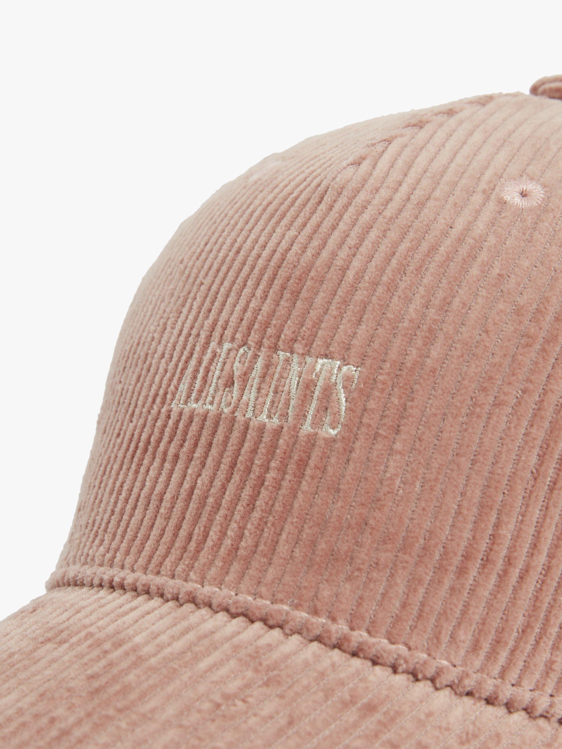 Product image 3 of 5, which shows AllSaints Willa Baseball Cap, Blush Pink, One Size