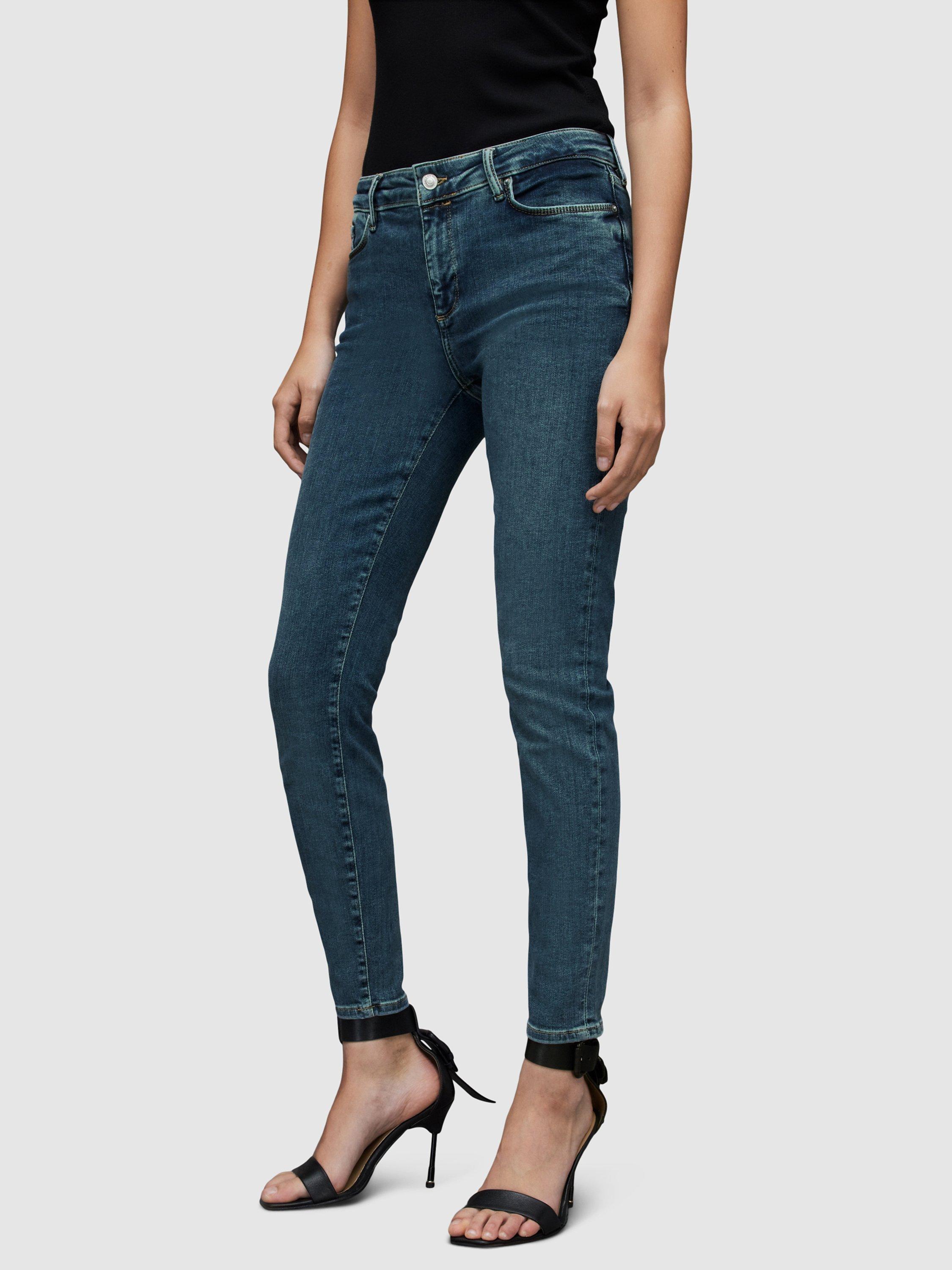 AllSaints Miller Mid-Rise Skinny Jeans