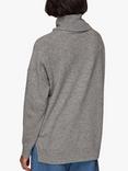 Whistles Cashmere Roll Neck Jumper, Mid Grey