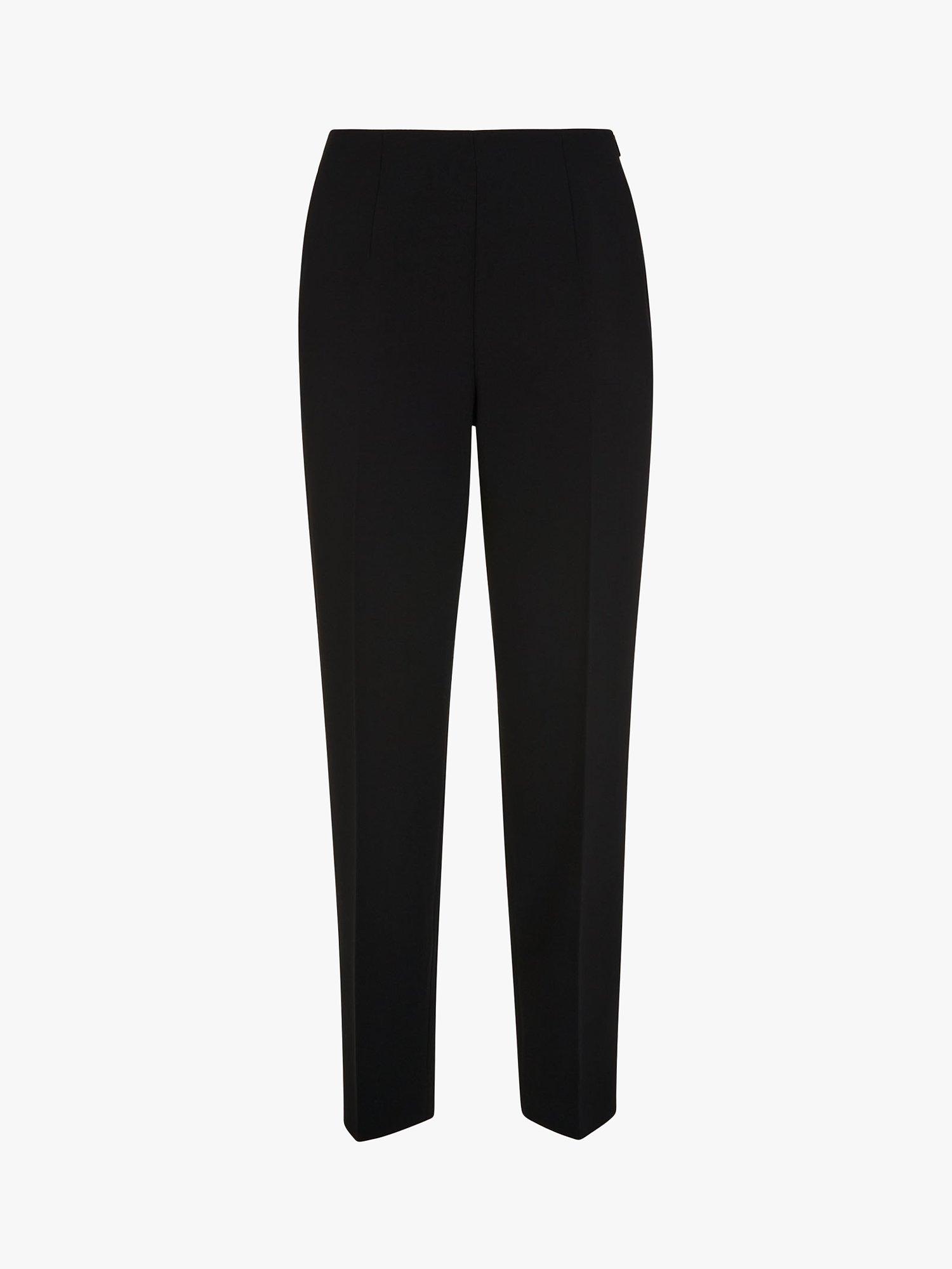 Whistles Ella Essential Wool Blend Trousers, Black