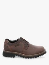 Barbour Sandstone Leather Derby Shoes Choco