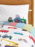 Harlequin Just Keep Trucking Kids' Pure Cotton Duvet Cover and Pillowcase Bedding Set