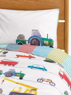 Harlequin Just Keep Trucking Kids' Pure Cotton Duvet Cover and Pillowcase Bedding Set - view 2, Multi