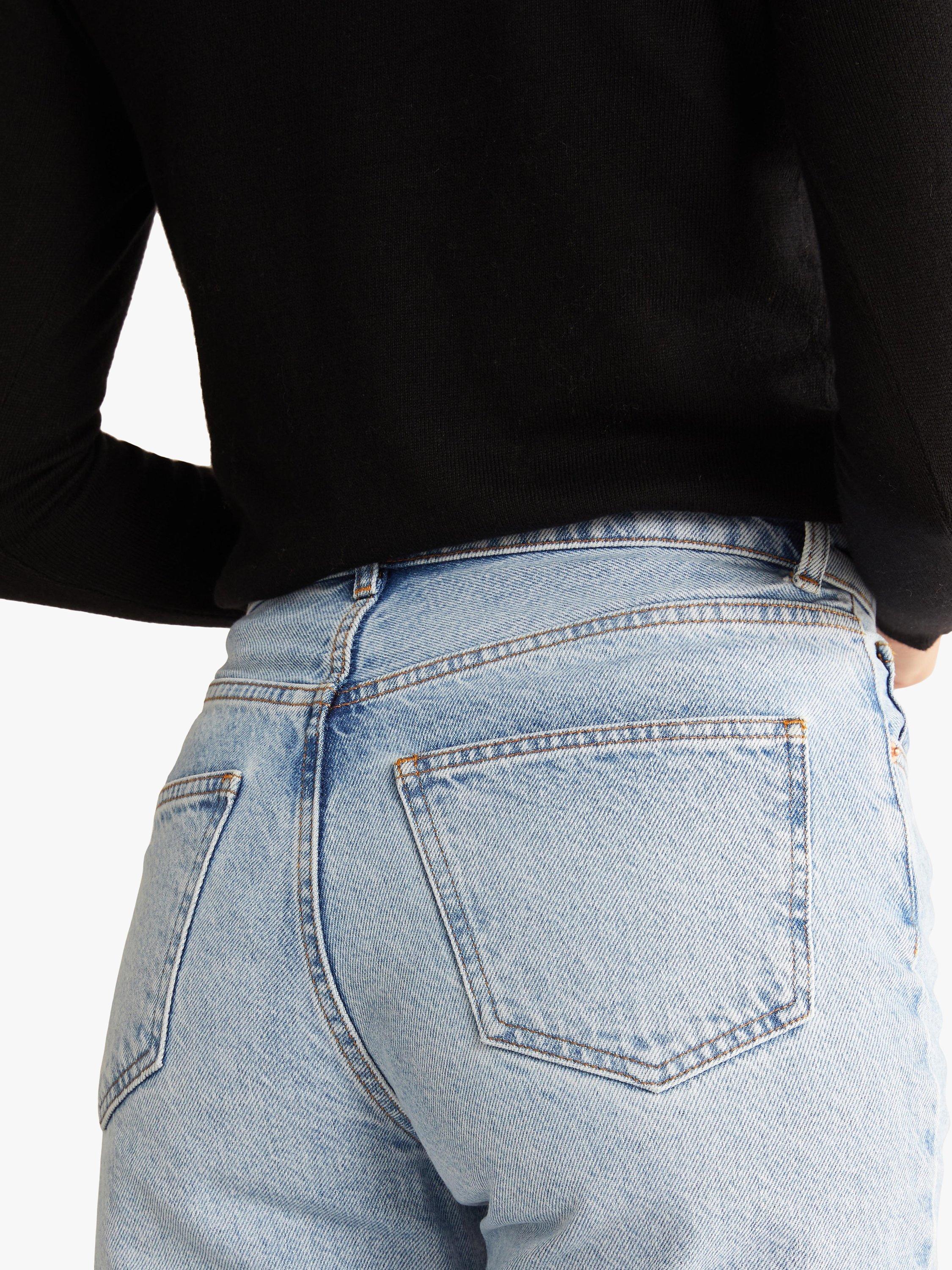 Product image 3 of 4, which shows Albaray Straight Leg Jeans, Light Blue, 10