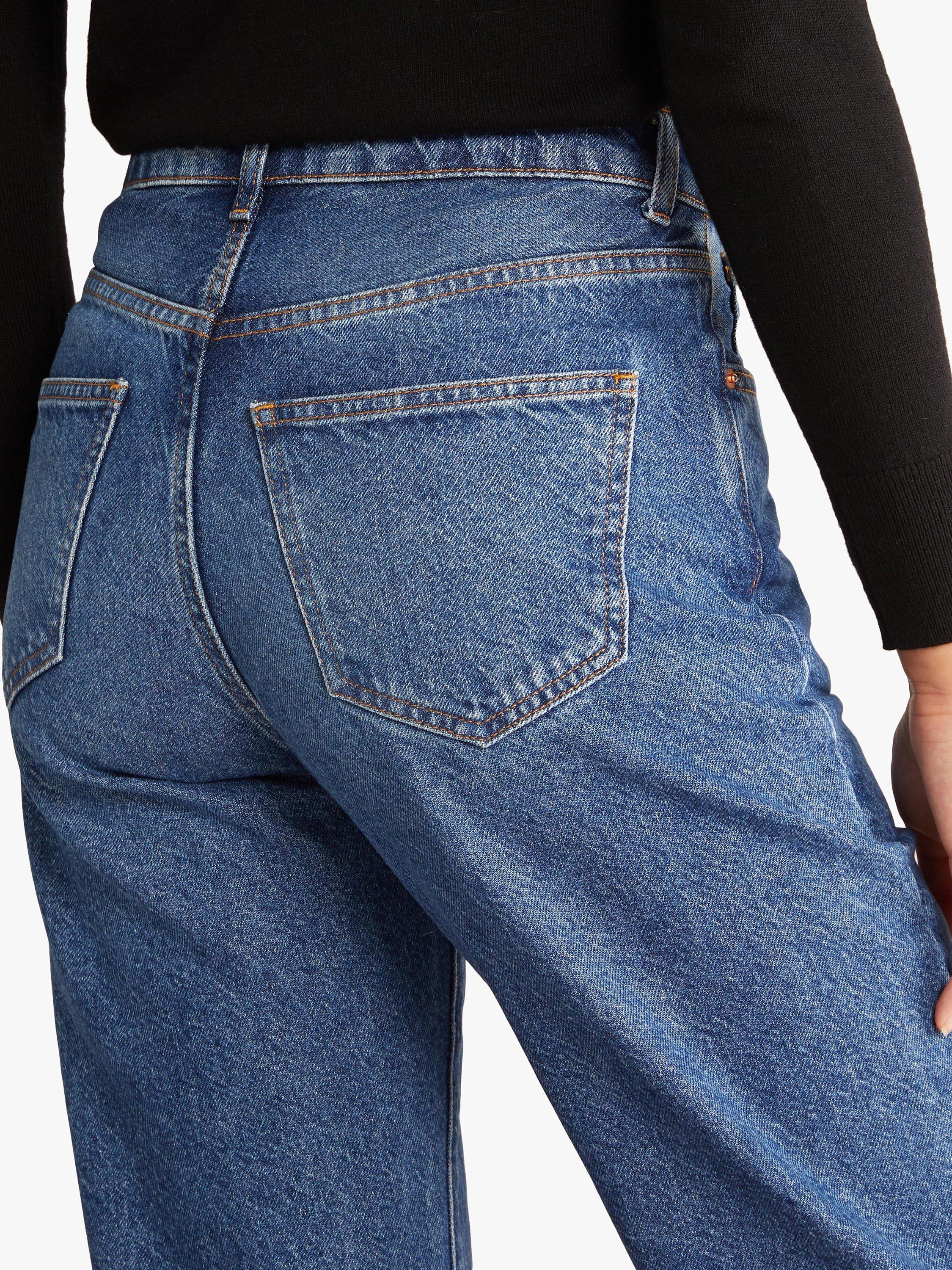 Product image 2 of 4, which shows Albaray Boyfriend Jeans, Dark Blue, 8