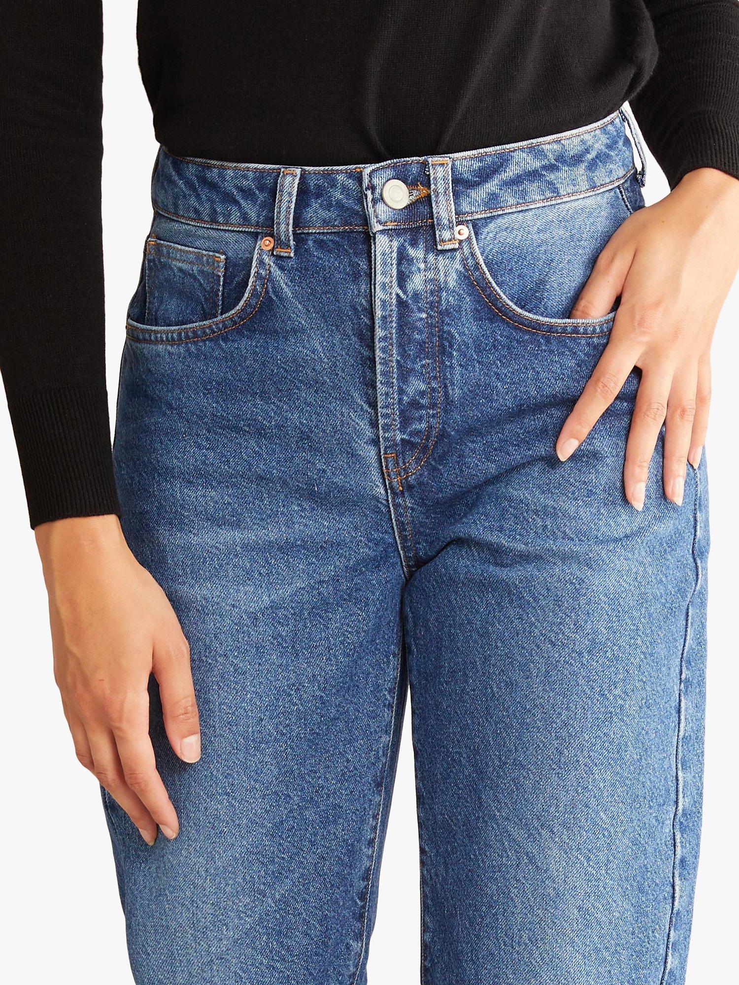 Product image 3 of 4, which shows Albaray Boyfriend Jeans, Dark Blue, 8